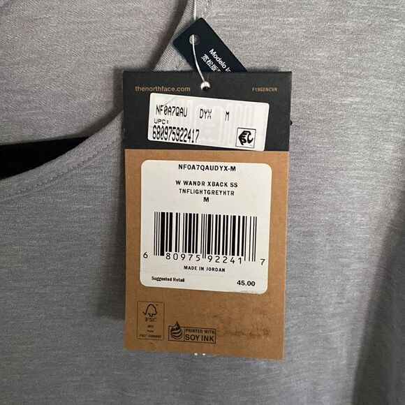 North Face NWT Sz M light gray - Picture 2 of 5